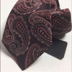 Black Label 100% Silk Woven Paisley 8.5 cm /3.5"